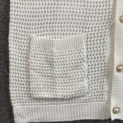 Conjunto Casablanca Crochet Blanco Celeste