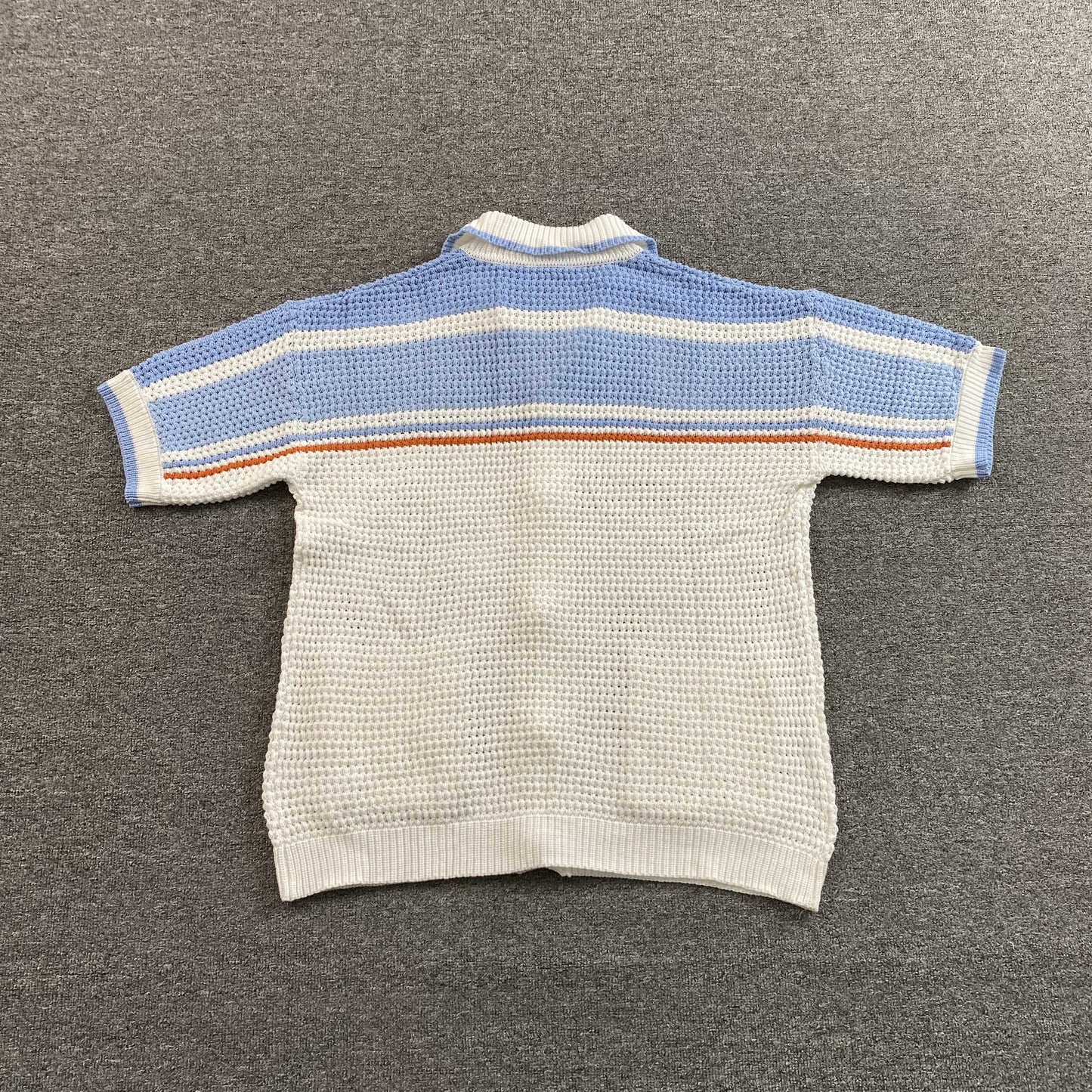 Conjunto Casablanca Crochet Blanco Celeste