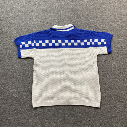 Conjunto Casablanca Crochet Blanco Azul