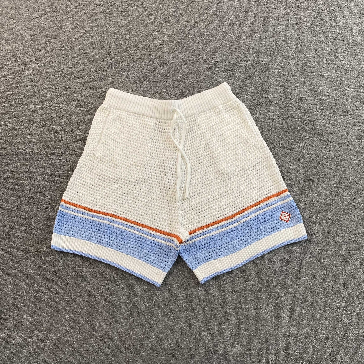 Conjunto Casablanca Crochet Blanco Celeste