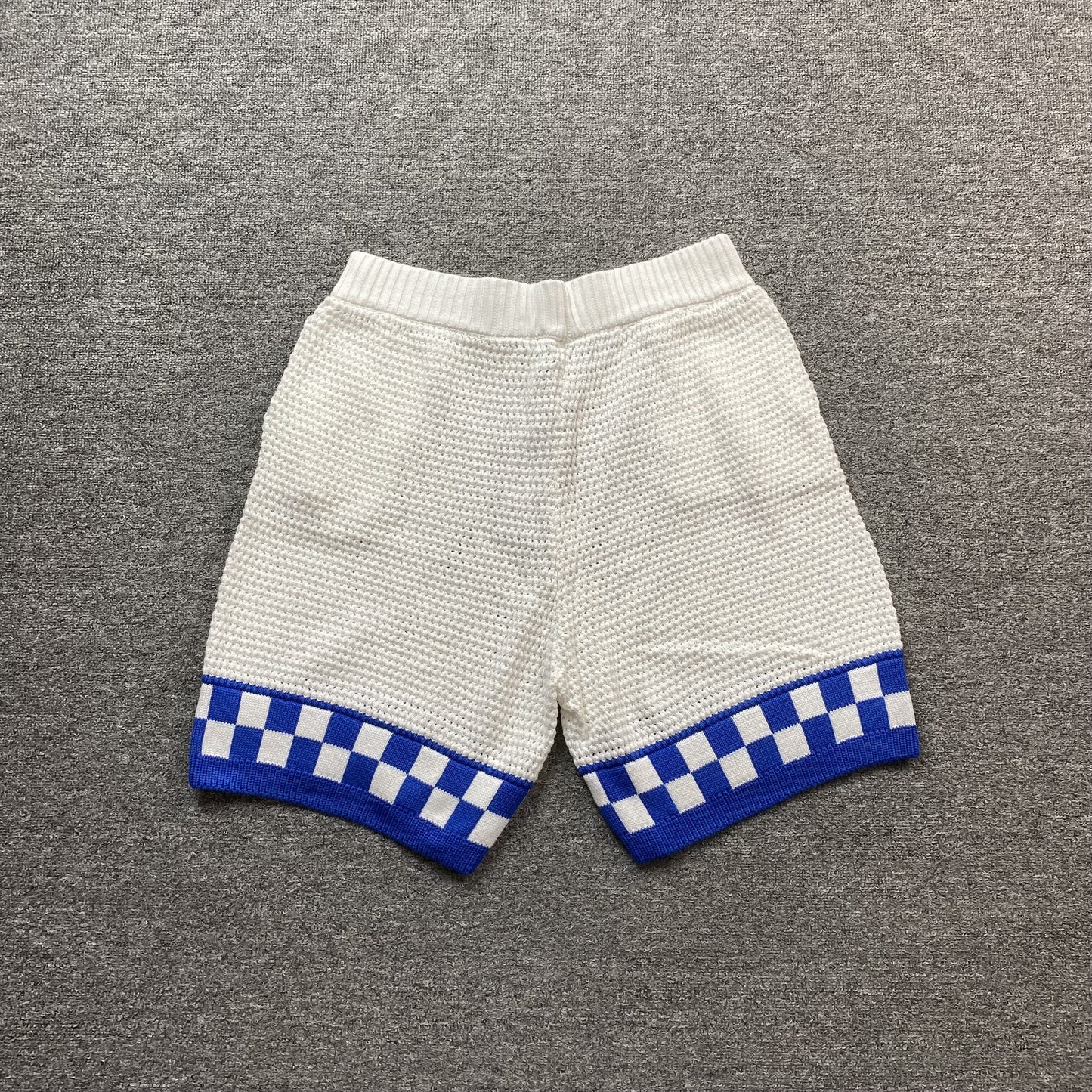 Conjunto Casablanca Crochet Blanco Azul