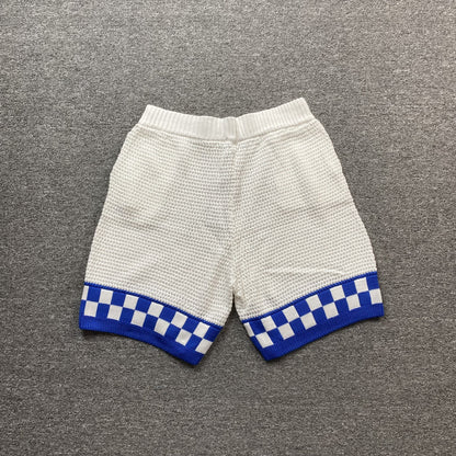 Conjunto Casablanca Crochet Blanco Azul