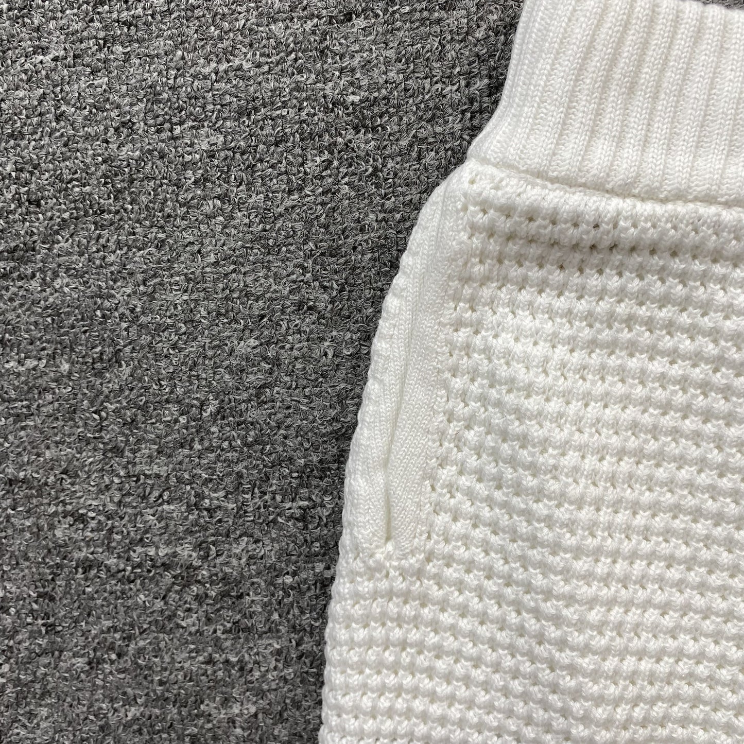 Conjunto Casablanca Crochet Blanco Azul