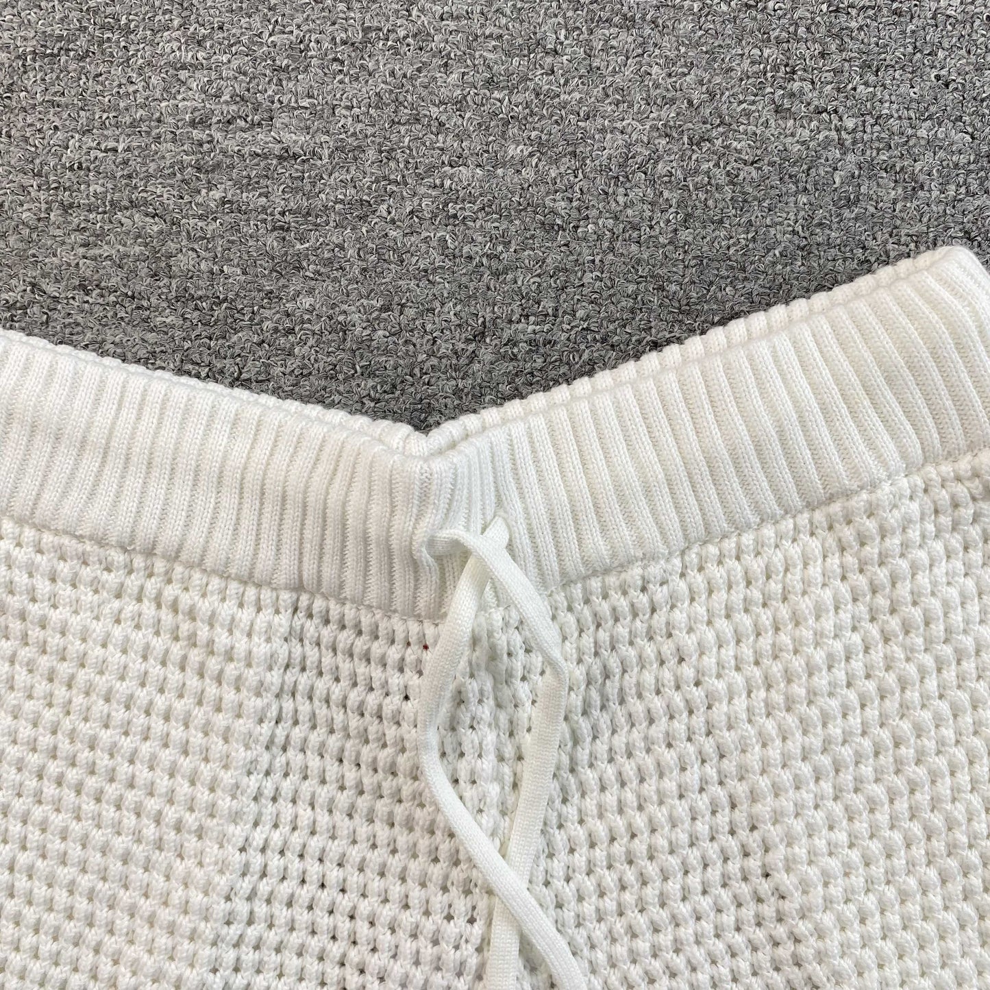 Conjunto Casablanca Crochet Blanco Celeste