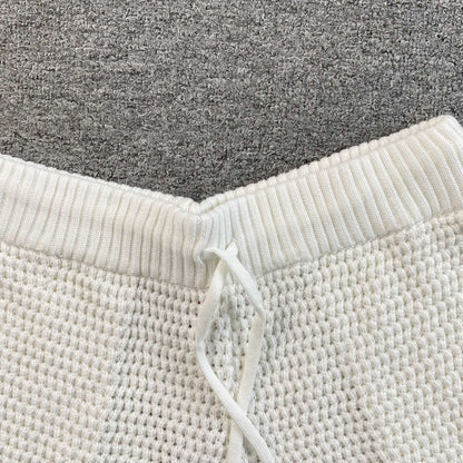 Conjunto Casablanca Crochet Blanco Celeste