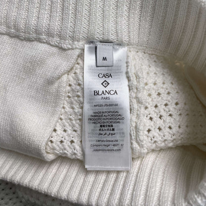 Conjunto Casablanca Crochet Blanco Marrón