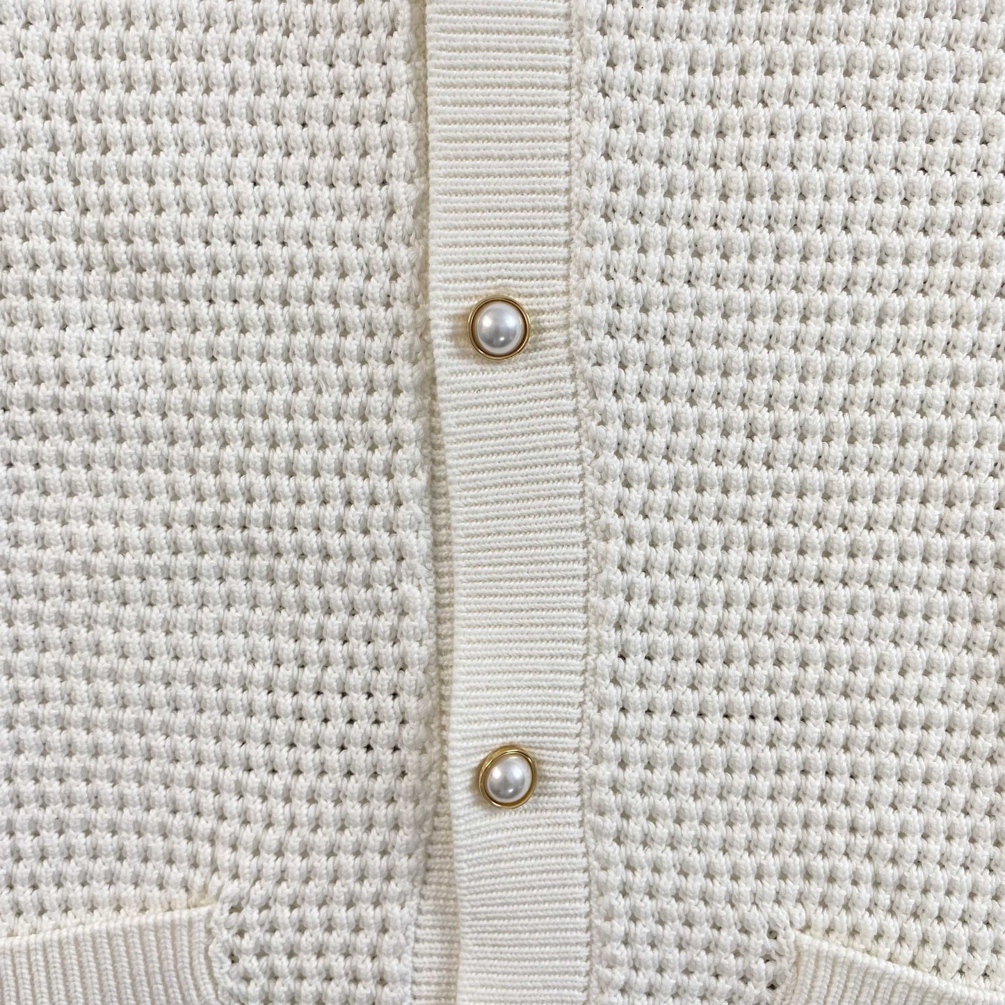 Conjunto Casablanca Crochet Blanco Marrón