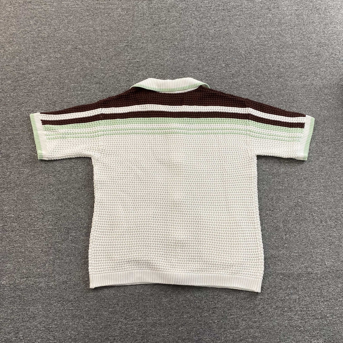 Conjunto Casablanca Crochet Blanco Marrón