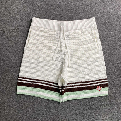 Conjunto Casablanca Crochet Blanco Marrón