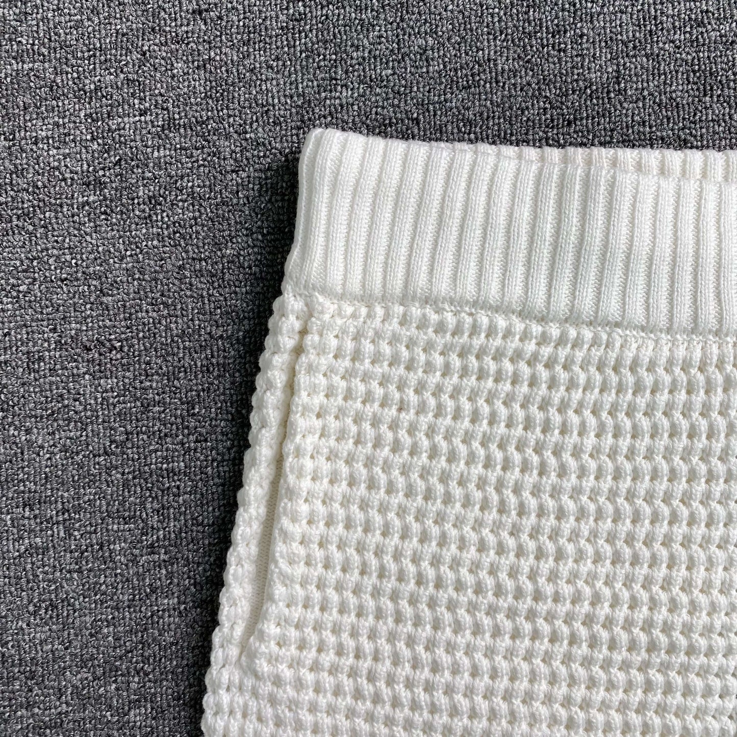 Conjunto Casablanca Crochet Blanco Marrón