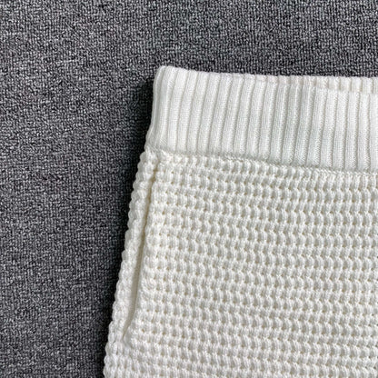 Conjunto Casablanca Crochet Blanco Marrón