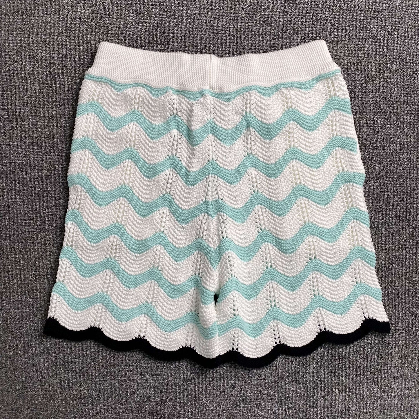 Conjunto Casablanca Crochet Blanco Verde