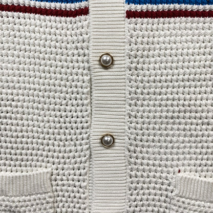 Conjunto Casablanca Crochet Blanco Verde