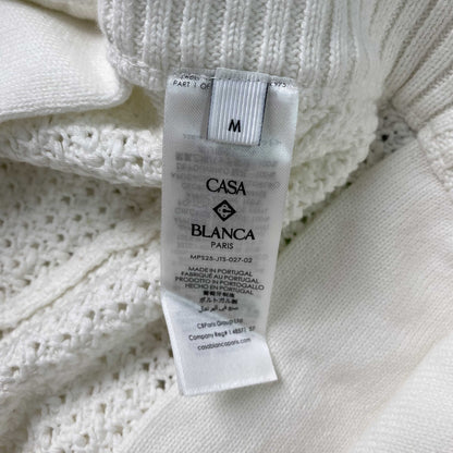 Conjunto Casablanca Crochet Blanco Verde