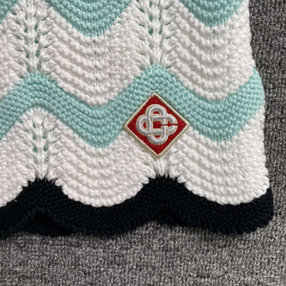 Conjunto Casablanca Crochet Blanco Verde