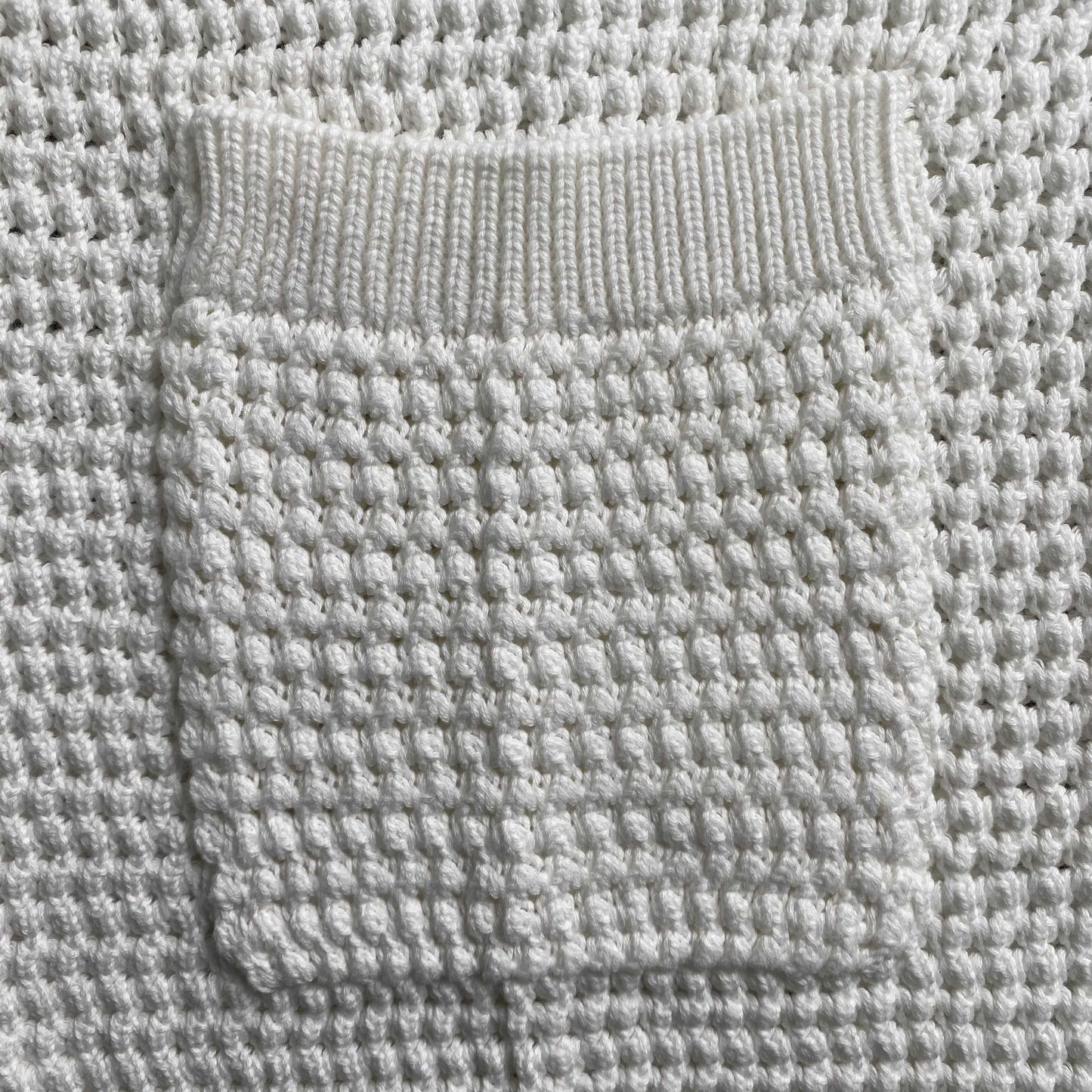 Conjunto Casablanca Crochet Blanco Verde