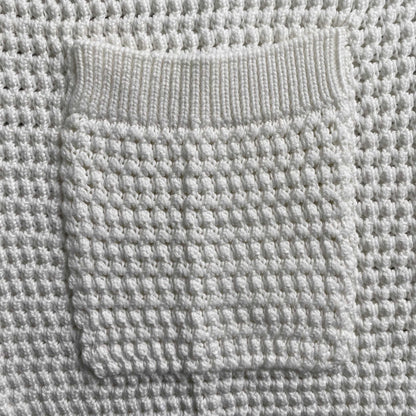 Conjunto Casablanca Crochet Blanco Verde