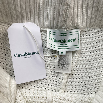 Conjunto Casablanca Crochet Blanco Verde