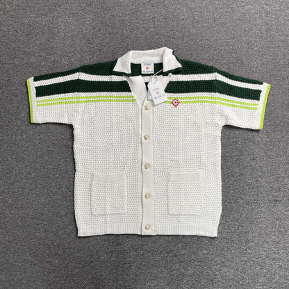 Conjunto Casablanca Crochet Blanco Verde