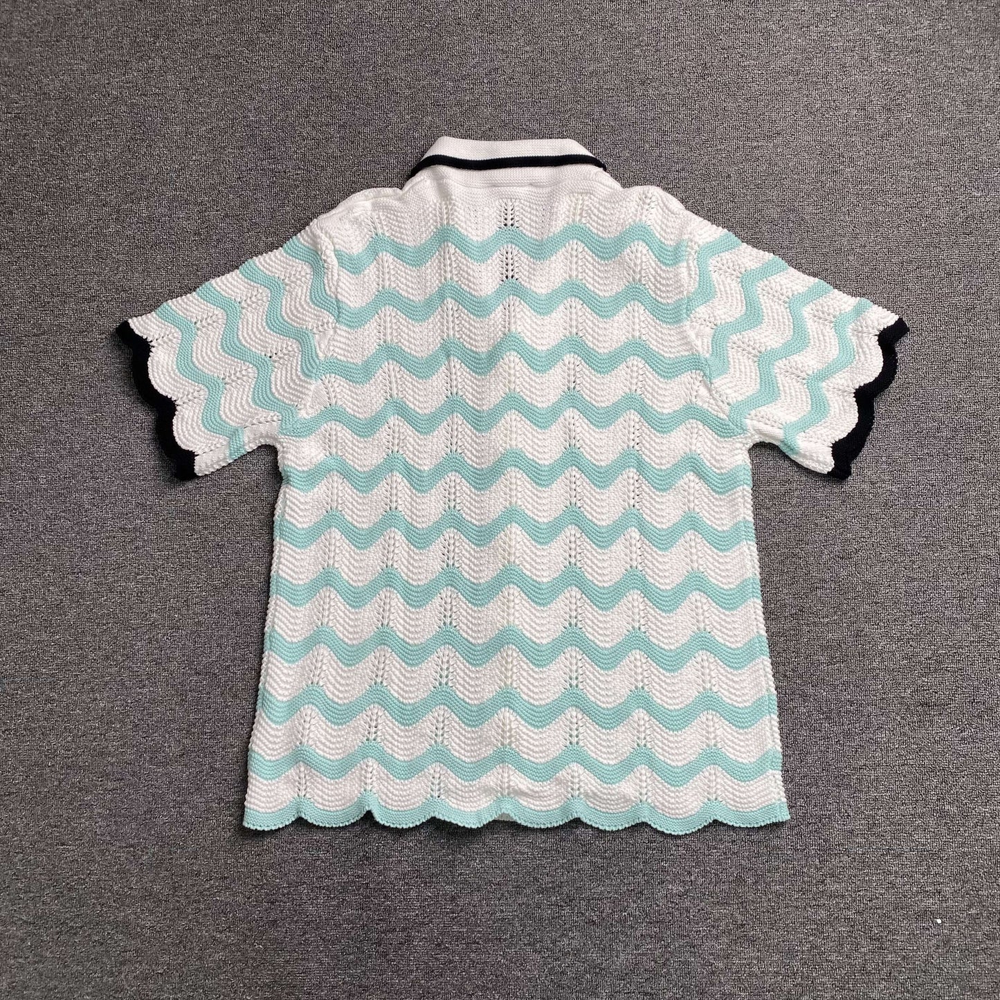 Conjunto Casablanca Crochet Blanco Verde