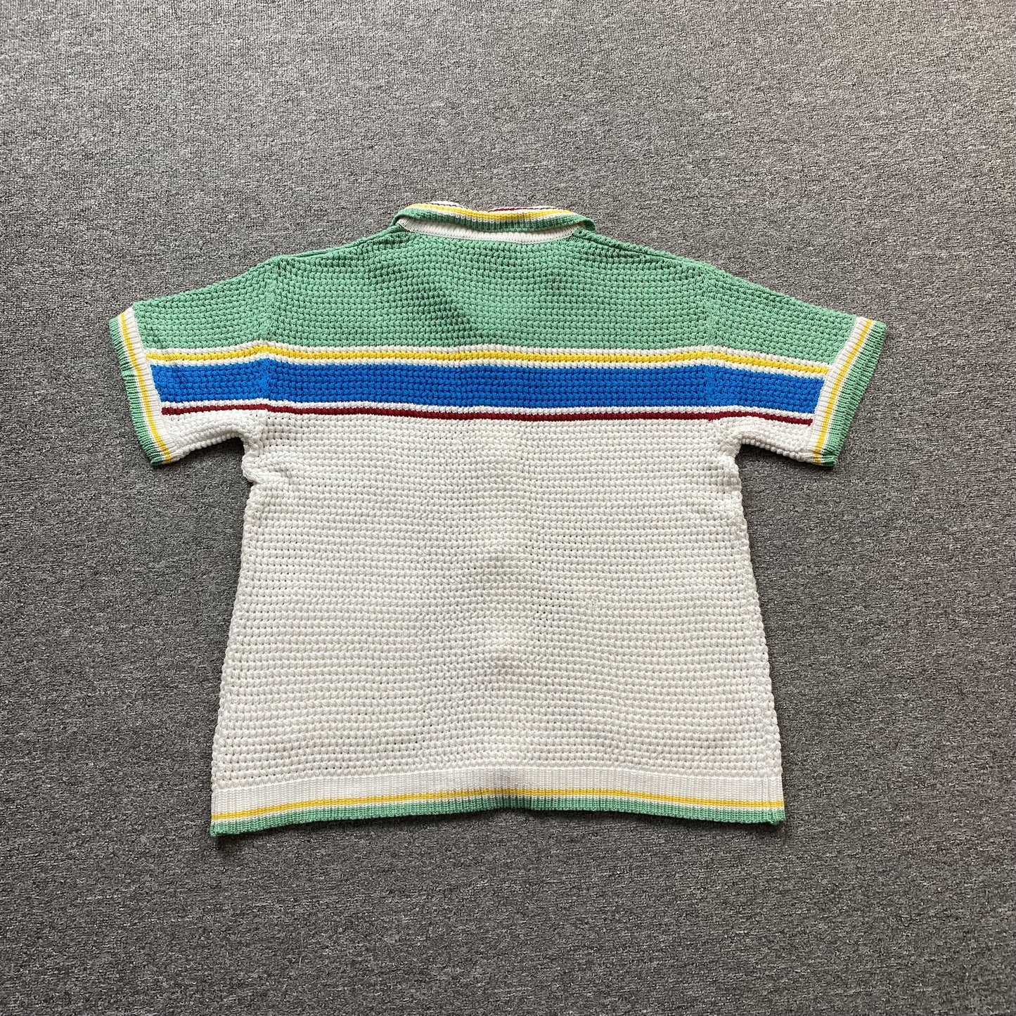 Conjunto Casablanca Crochet Blanco Verde