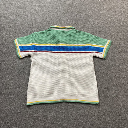 Conjunto Casablanca Crochet Blanco Verde