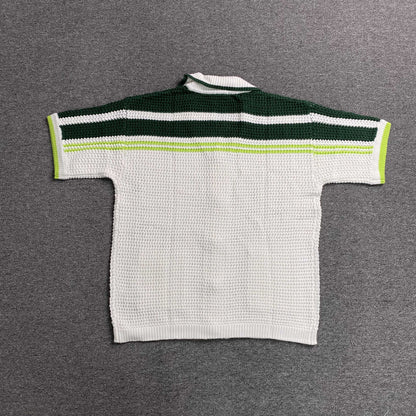 Conjunto Casablanca Crochet Blanco Verde