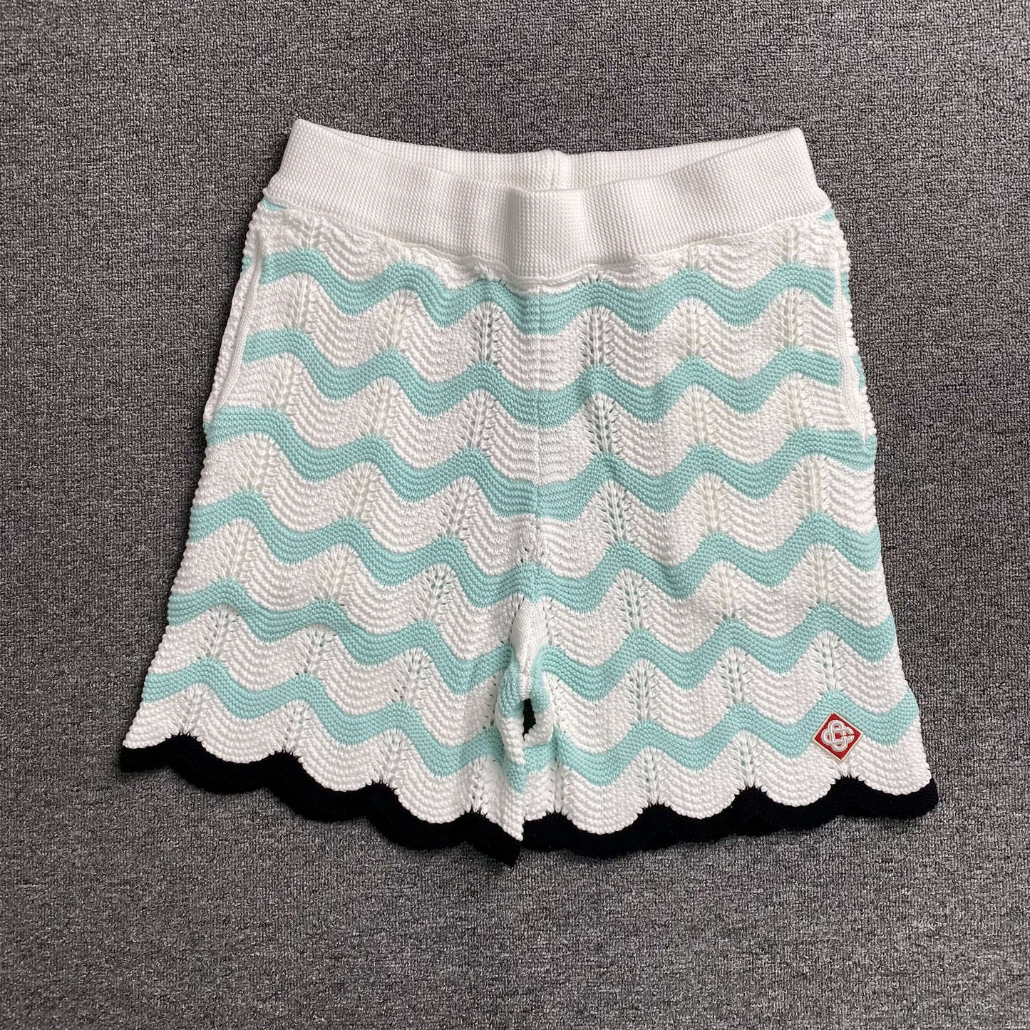 Conjunto Casablanca Crochet Blanco Verde