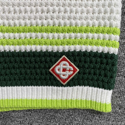 Conjunto Casablanca Crochet Blanco Verde