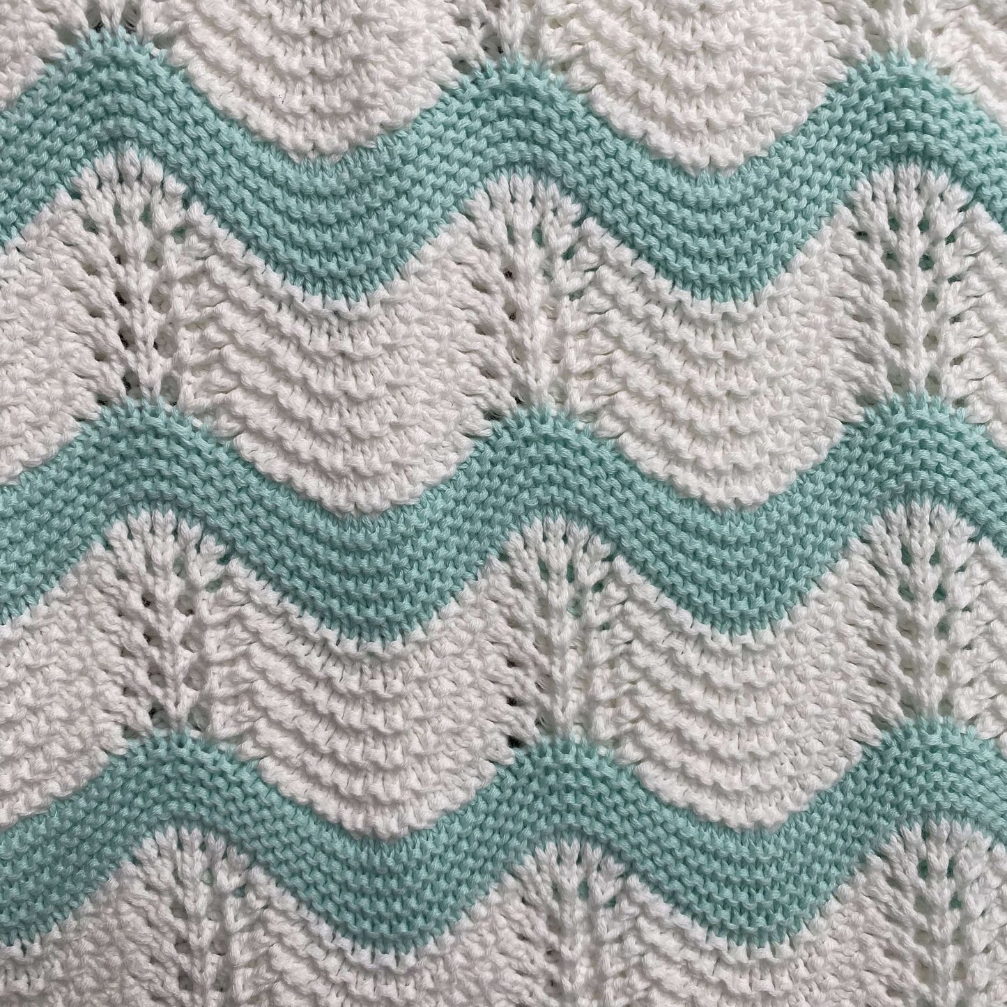 Conjunto Casablanca Crochet Blanco Verde