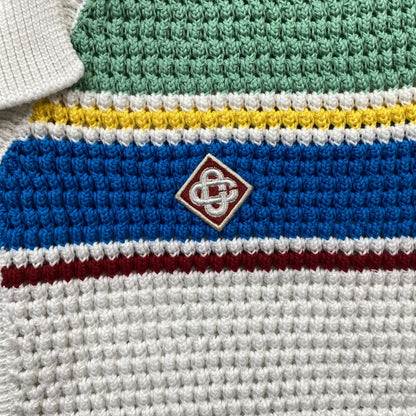 Conjunto Casablanca Crochet Blanco Verde