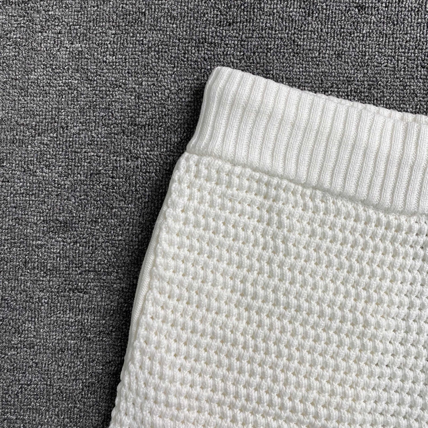 Conjunto Casablanca Crochet Blanco Verde