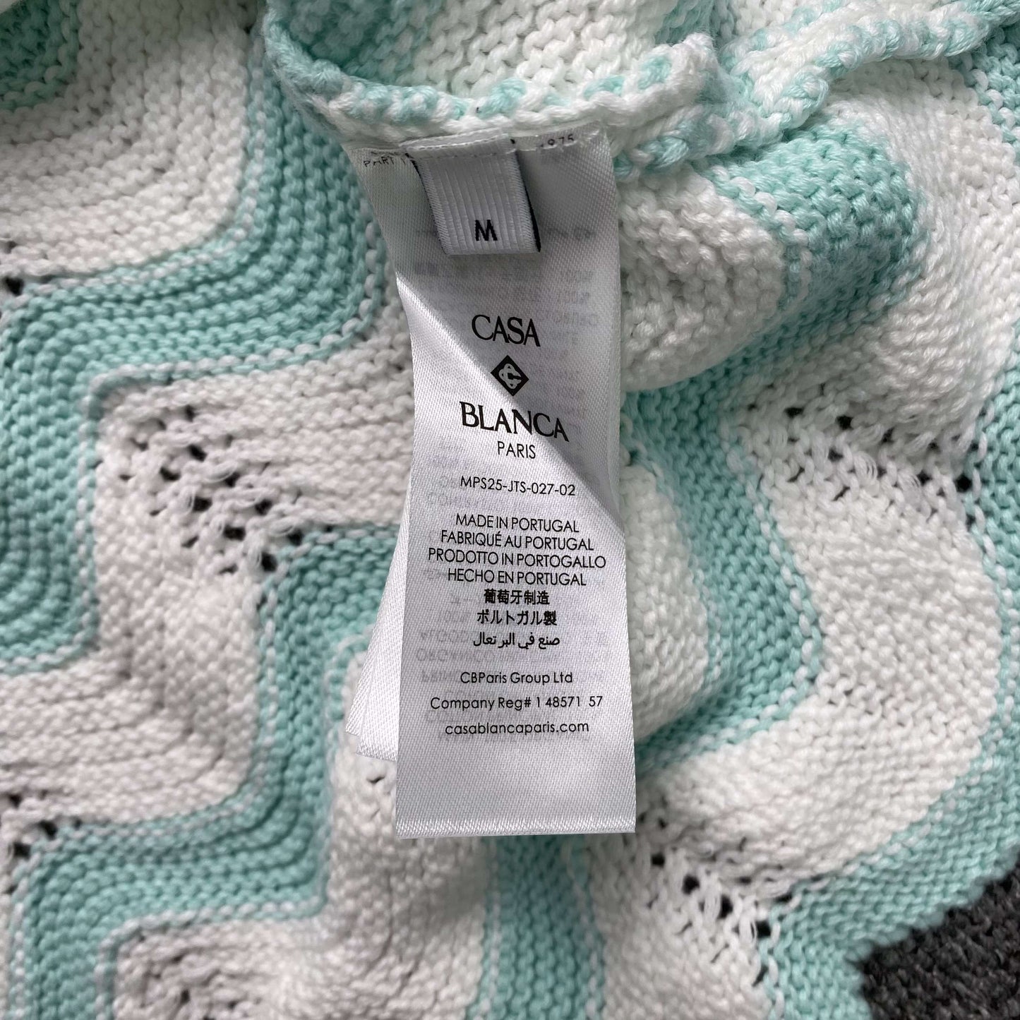 Conjunto Casablanca Crochet Blanco Verde