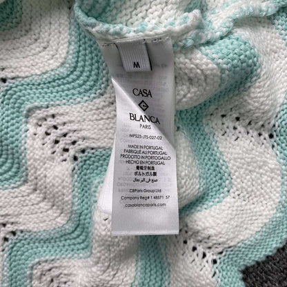 Conjunto Casablanca Crochet Blanco Verde