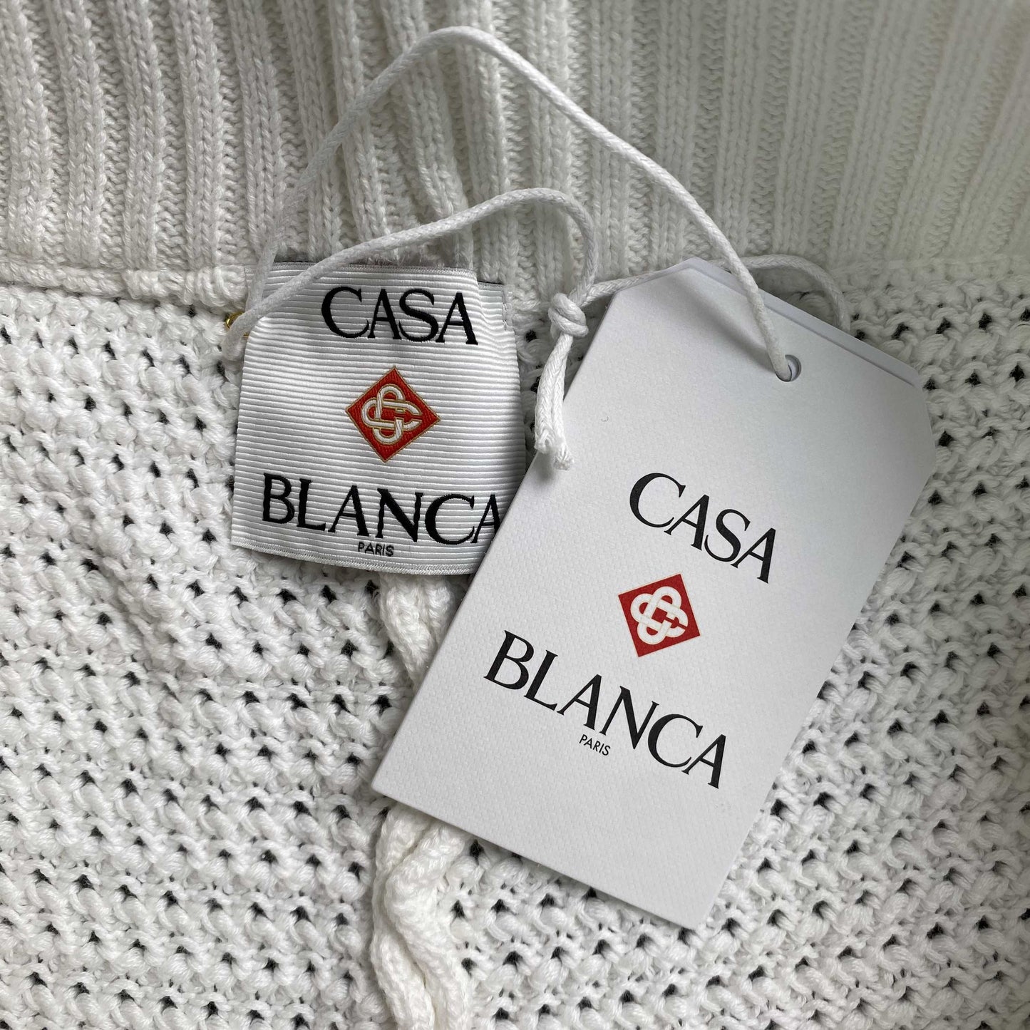 Conjunto Casablanca Crochet Blanco Verde