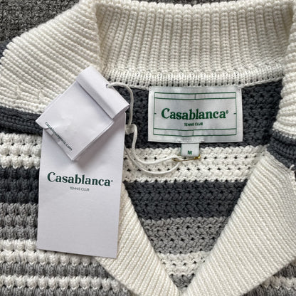 Conjunto Casablanca Crochet Blanco Gris