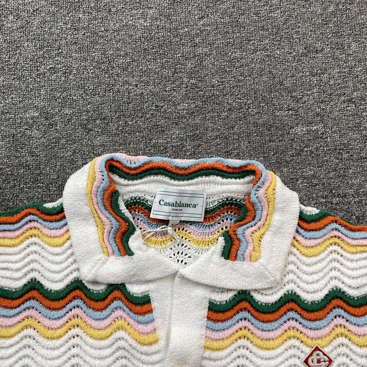 Conjunto Casablanca Crochet Blanco Multicolor