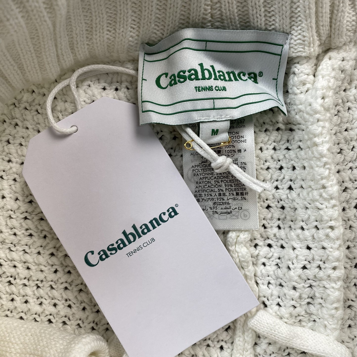 Conjunto Casablanca Crochet Blanco Multicolor