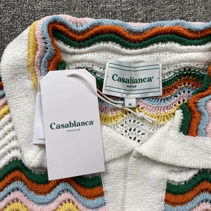 Conjunto Casablanca Crochet Blanco Multicolor