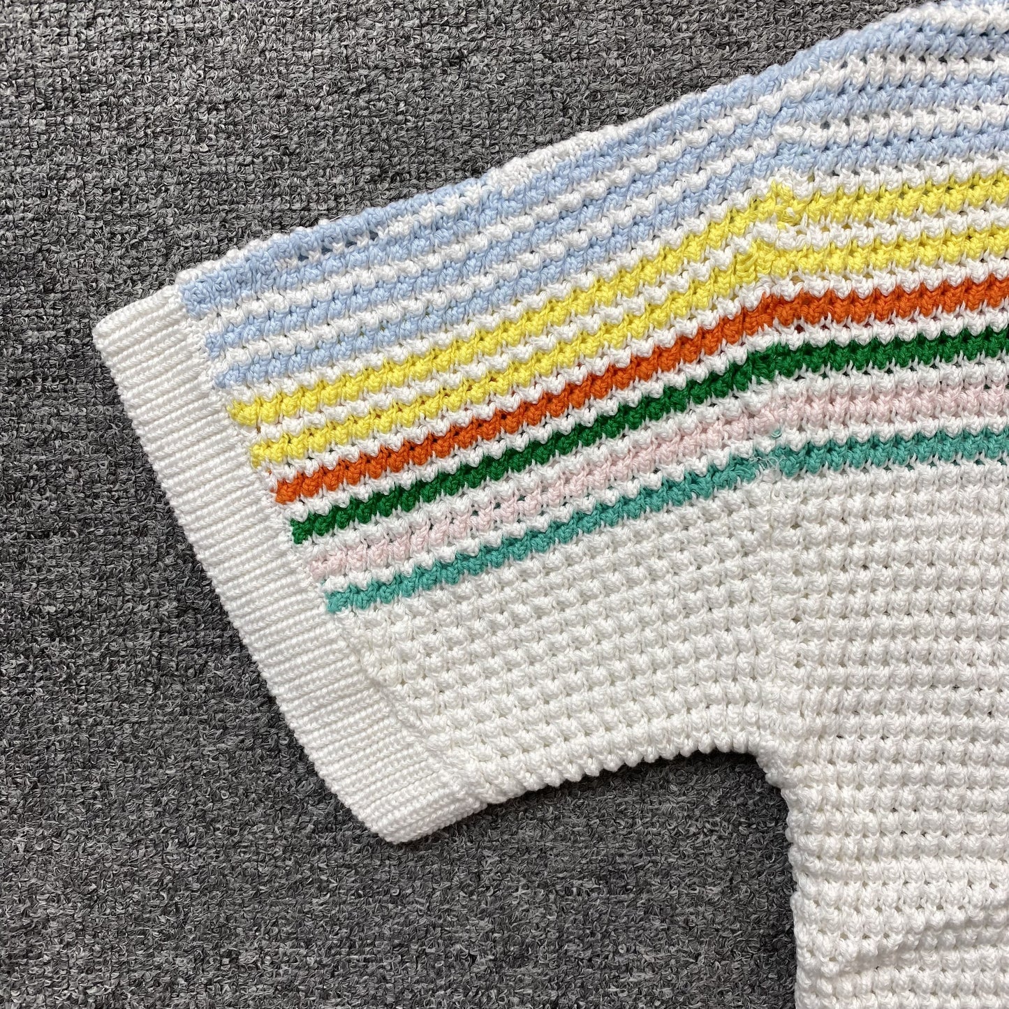 Conjunto Casablanca Crochet Blanco Multicolor