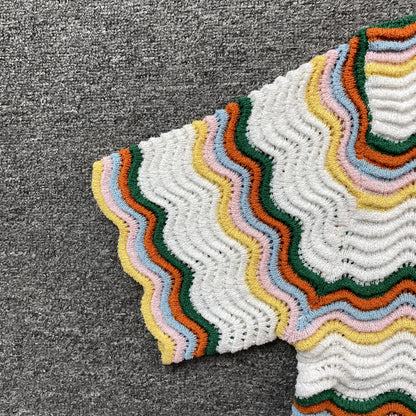 Conjunto Casablanca Crochet Blanco Multicolor