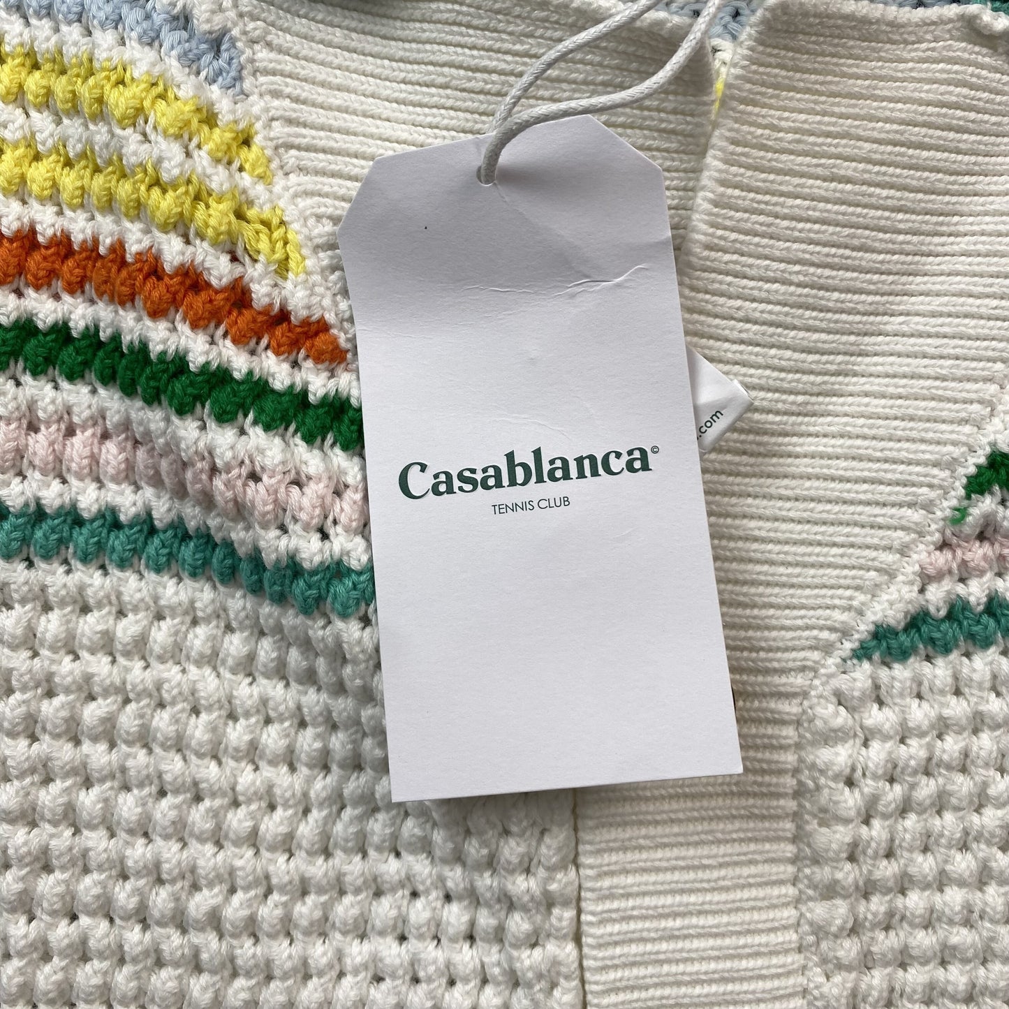 Conjunto Casablanca Crochet Blanco Multicolor