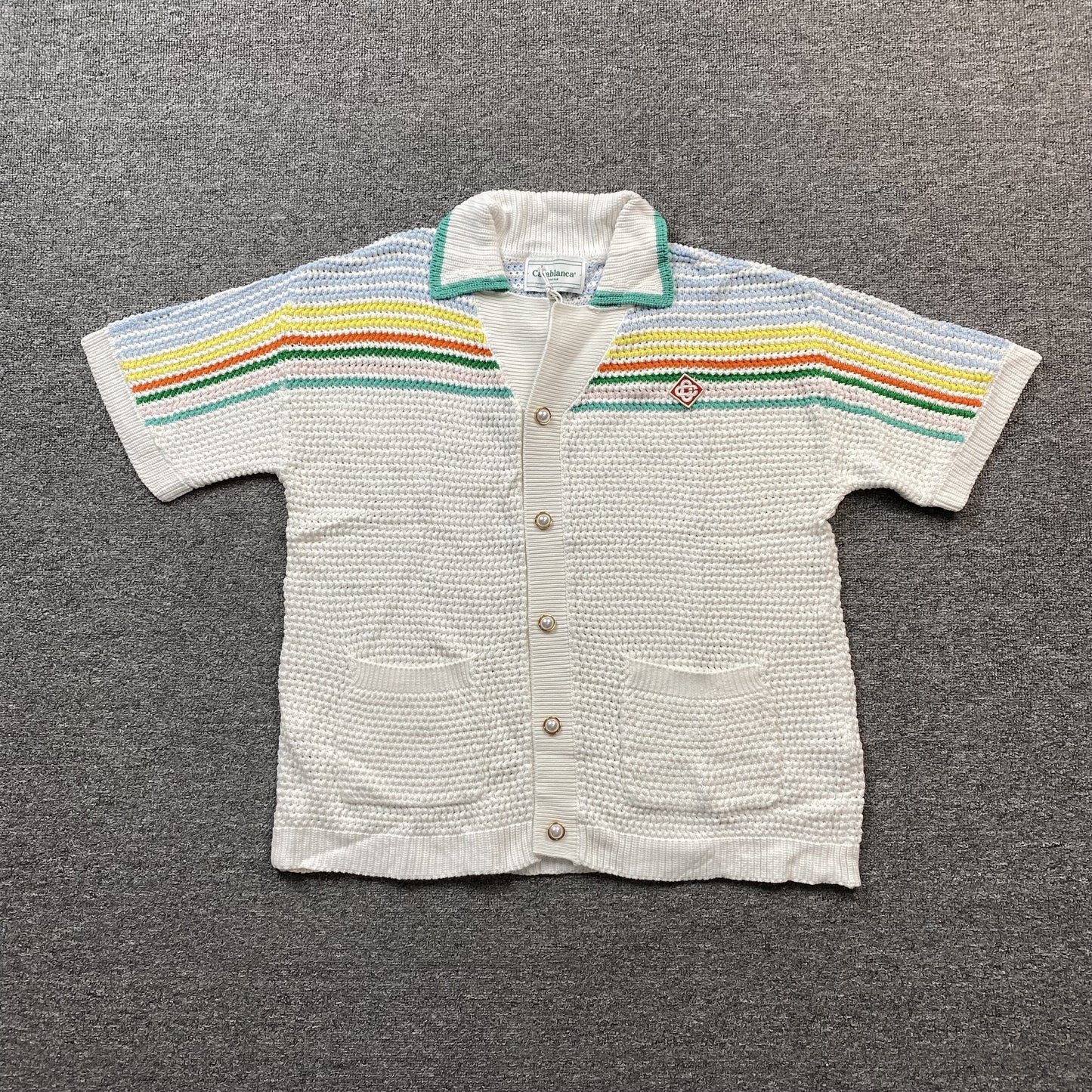 Conjunto Casablanca Crochet Blanco Multicolor