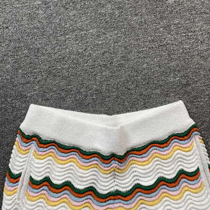 Conjunto Casablanca Crochet Blanco Multicolor