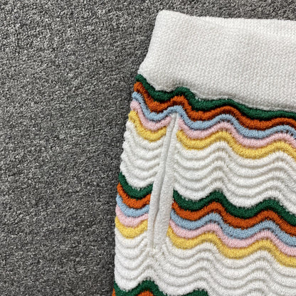 Conjunto Casablanca Crochet Blanco Multicolor