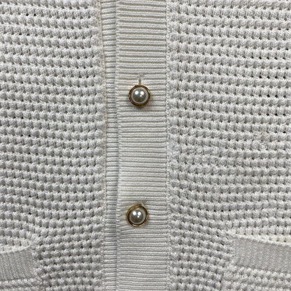 Conjunto Casablanca Crochet Blanco Amarillo