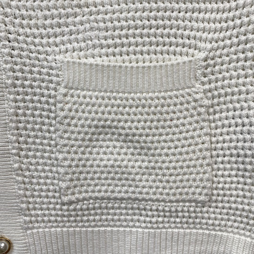 Conjunto Casablanca Crochet Blanco Amarillo
