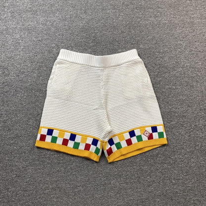 Conjunto Casablanca Crochet Blanco Amarillo