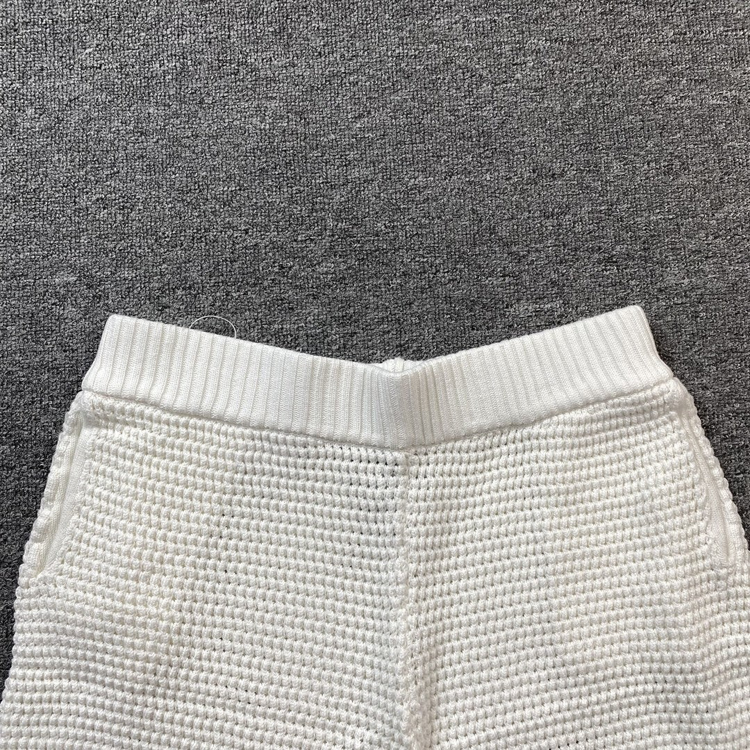 Conjunto Casablanca Crochet Blanco Amarillo