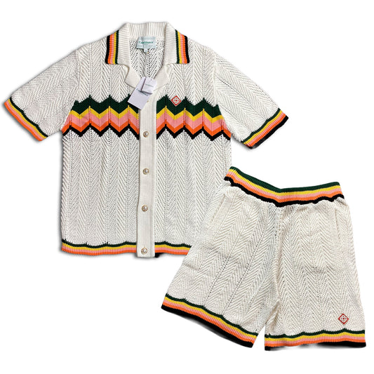 Conjunto Casablanca Crochet Blanco